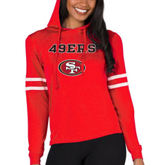 San Francisco 49ers Concepts Sport Women's Marathon Lightweight Lounge Pullover Hoodie - Scarlet sale