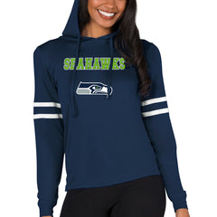 Seattle Seahawks Concepts Sport Women's Marathon Lightweight Lounge Pullover Hoodie - College Navy cheap