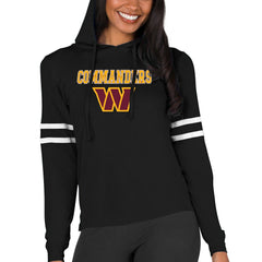 Washington Commanders Concepts Sport Women's Marathon Lightweight Lounge Pullover Hoodie - Black on sale