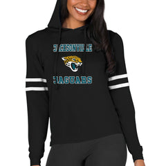 Jacksonville Jaguars Concepts Sport Women's Marathon Lightweight Lounge Pullover Hoodie - Black discount