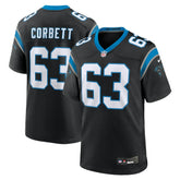 Austin Corbett Carolina Panthers Team Game Jersey - Black | Nike on sale