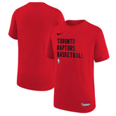 Toronto Raptors Youth Essential Practice T-Shirt - Red | Nike on sale