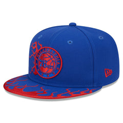Philadelphia 76ers Rally Drive Flames 9FIFTY Snapback Hat - Royal | New Era sale