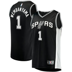 Victor Wembanyama San Antonio Spurs Fast Break Replica Jersey - Icon Edition - Black | Fanatics shop