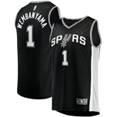 Victor Wembanyama San Antonio Spurs Youth Fast Break Replica Jersey - Icon Edition - Black | Fanatics shop