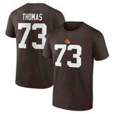 Joe Thomas Cleveland Browns Retired Player Icon Name & Number T-Shirt - Brown cheap