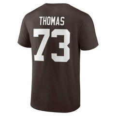Joe Thomas Cleveland Browns Retired Player Icon Name & Number T-Shirt - Brown cheap