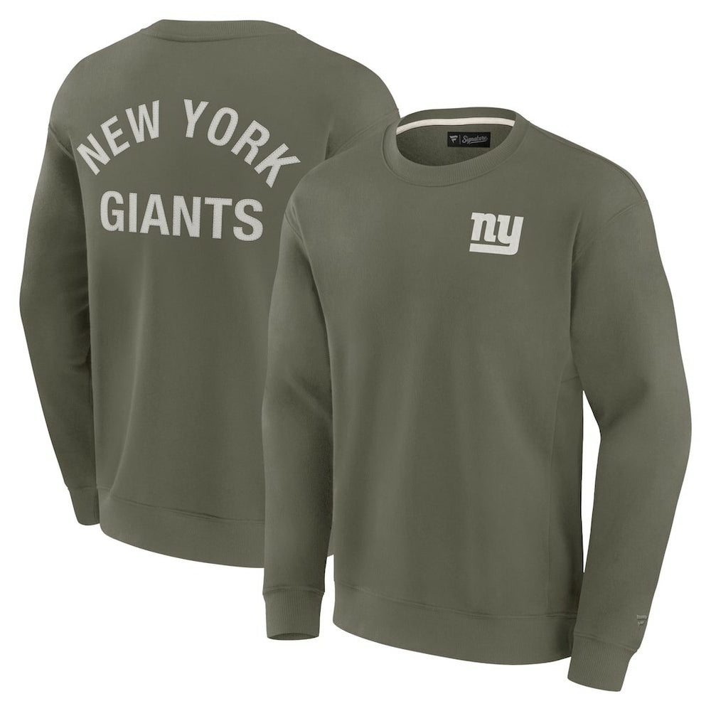 New York Giants Unisex Elements Super Soft Pullover Sweatshirt - Olive for sale