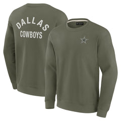 Dallas Cowboys Unisex Elements Super Soft Pullover Sweatshirt - Olive for sale