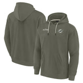 Miami Dolphins Unisex Elements Super Soft Fleece Pullover Hoodie - Olive discount
