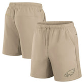 Philadelphia Eagles Unisex Elements Super Soft Fleece Shorts - Khaki for sale