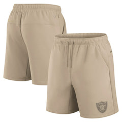 Las Vegas Raiders Unisex Elements Super Soft Fleece Shorts - Khaki discount