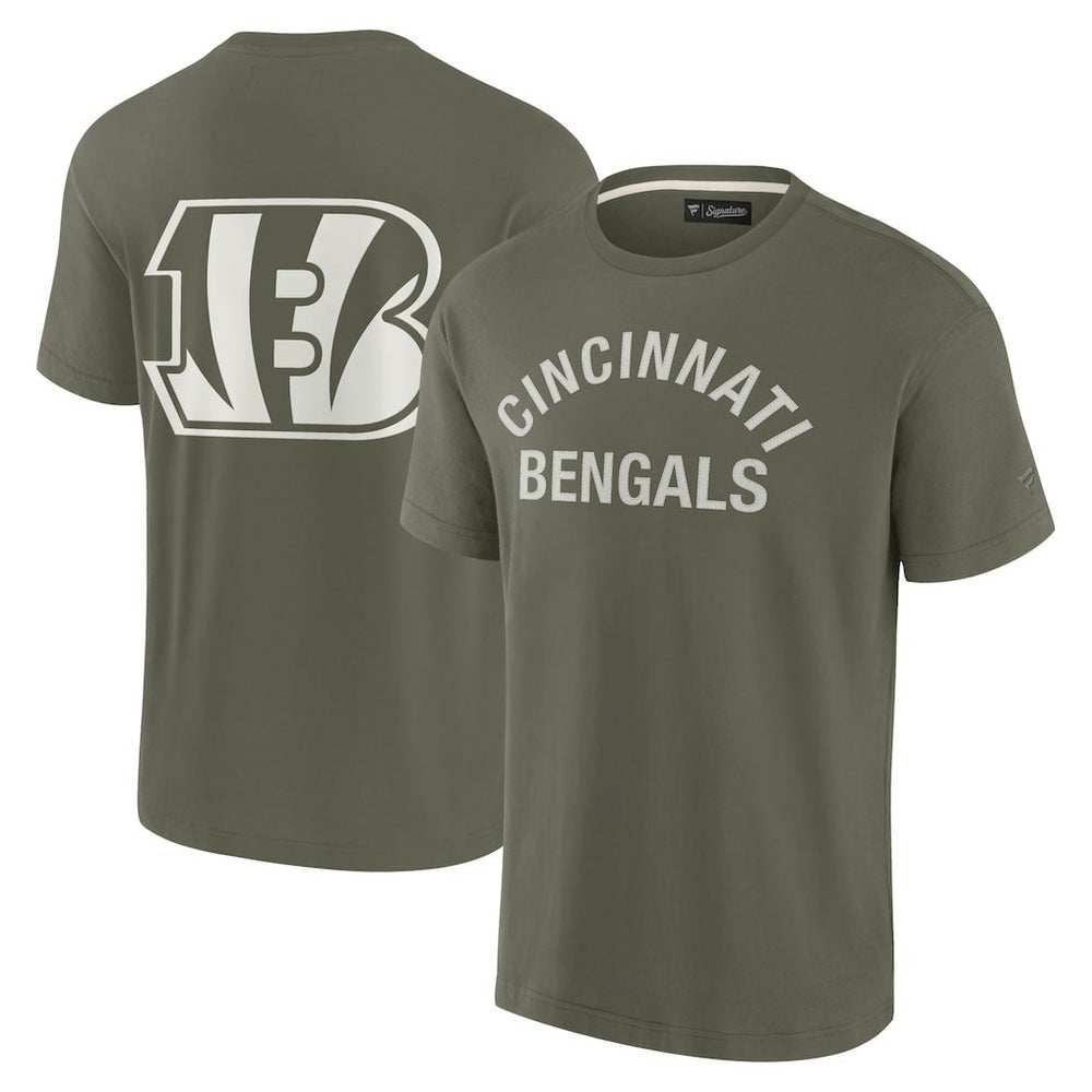 Cincinnati Bengals Unisex Elements Super Soft Short Sleeve T-Shirt - Olive discount