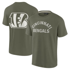 Cincinnati Bengals Unisex Elements Super Soft Short Sleeve T-Shirt - Olive discount