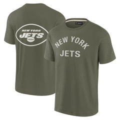 New York Jets Unisex Elements Super Soft Short Sleeve T-Shirt - Olive sale