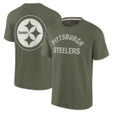 Pittsburgh Steelers Unisex Elements Super Soft Short Sleeve T-Shirt - Olive for sale