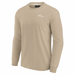 Baltimore Ravens Unisex Elements Super Soft Long Sleeve T-Shirt - Khaki on sale