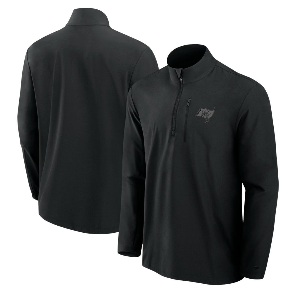 Tampa Bay Buccaneers Front Office Micro Tonal Quarter-Zip Pullover - Black for sale