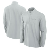 Los Angeles Chargers Front Office Micro Tonal Quarter-Zip Pullover - Gray outlet