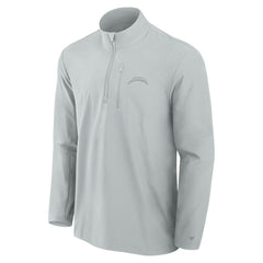 Los Angeles Chargers Front Office Micro Tonal Quarter-Zip Pullover - Gray outlet