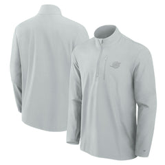 Miami Dolphins Front Office Micro Tonal Quarter-Zip Pullover - Gray online