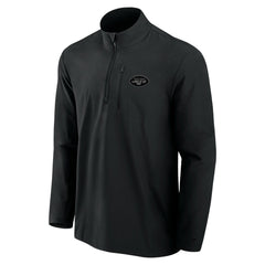 New York Jets Front Office Micro Tonal Quarter-Zip Pullover - Black outlet