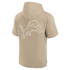 Detroit Lions Unisex Elements Super Soft Fleece Short Sleeve Pullover Hoodie - Khaki online