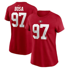 Nick Bosa San Francisco 49ers Women's Player Name & Number T-Shirt - Scarlet | Nike sale