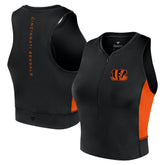 Cincinnati Bengals Women's Studio Fitted Gym Tank Top - Black online