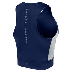 Dallas Cowboys Women's Studio Fitted Gym Tank Top - Navy cheap