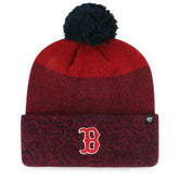 Boston Red Sox Darkfreeze Cuffed Knit Hat with Pom - Red | 47 brand