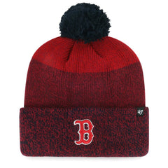 Boston Red Sox Darkfreeze Cuffed Knit Hat with Pom - Red | 47 brand