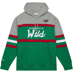 Minnesota Wild Head Coach Pullover Hoodie Green/Gray