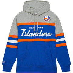 New York Islanders Head Coach Pullover Hoodie Royal/Gray