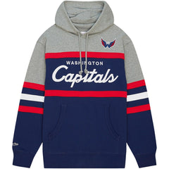 Washington Capitals Head Coach Pullover Hoodie Navy/Gray