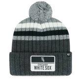 Chicago White Sox Stack Cuffed Knit Hat with Pom - Gray | 47 brand