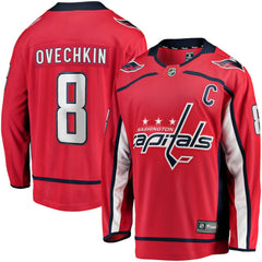 Alexander Ovechkin Washington Capitals Fanatics Captain Patch Home Breakaway Jersey Red