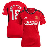 Casemiro Manchester United Women's 2023/24 Home Replica Player Jersey - Red | Adidas cheap