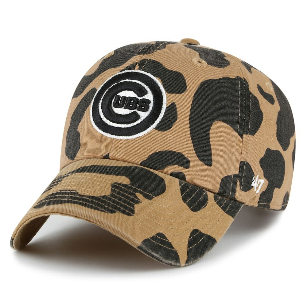 Chicago Cubs Women's Rosette Clean Up Adjustable Hat - Brown | 47 brand