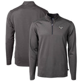 Philadelphia Eagles Cutter & Buck Gridiron Classics Big & Tall Virtue Eco Pique Micro Stripe Recycled Quarter-Zip Pullover Top - Charcoal online
