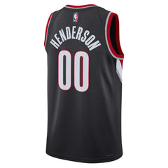 Scoot Henderson Portland Trail Blazers Unisex 2023 NBA Draft Swingman Jersey - Icon Edition - Black | Nike outlet