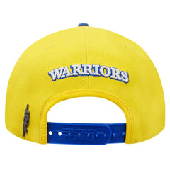 Golden State Warriors Pro Standard Pinch Chevron Adjustable Hat sale - Gold/Royal cheap