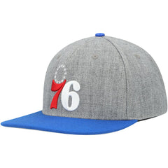 Philadelphia 76ers Pro Standard Classic Logo Two-Tone Snapback Hat - Gray/Royal for sale