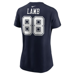 CeeDee Lamb Dallas Cowboys Women's Player Name & Number T-Shirt - Navy | Nike online