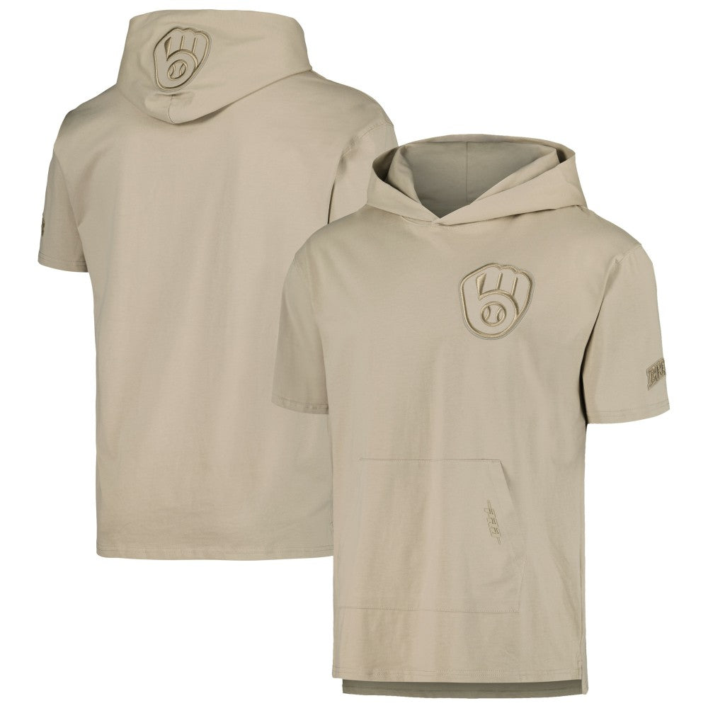 Milwaukee Brewers Pro Standard Neutral Hoodie T-Shirt - Tan
