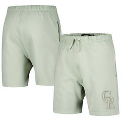 Colorado Rockies Pro Standard Neutral Fleece Shorts - Light Green