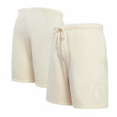 Kansas City Royals Pro Standard Neutral Fleece Shorts - Cream