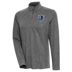 Dallas Mavericks Antigua Women's Confront Quarter-Zip Pullover Top sale - Heather Black online