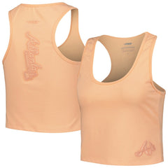 Atlanta Braves Pro Standard Women's Neutral Fitted Racerback Tank Top - Orange