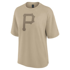 Pittsburgh Pirates Women's Oversized Elements T-Shirt - Khaki
